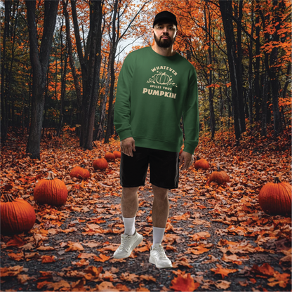 Funny Pumpkin Sweatshirt - 'Whatever Spices Your Pumpkin' - Cozy Fall Apparel - Cute Halloween Gift - Seasonal Fashion