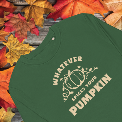 Funny Pumpkin Sweatshirt - 'Whatever Spices Your Pumpkin' - Cozy Fall Apparel - Cute Halloween Gift - Seasonal Fashion