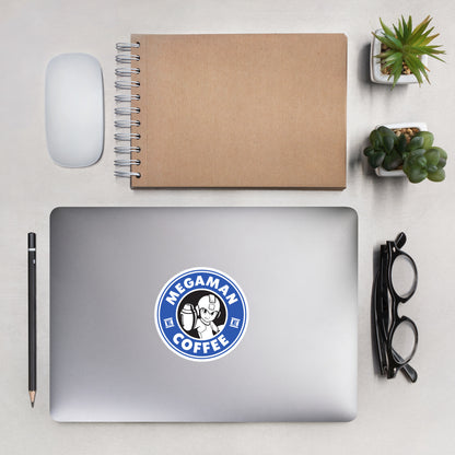 Megaman - Coffee Spoof - Sticker