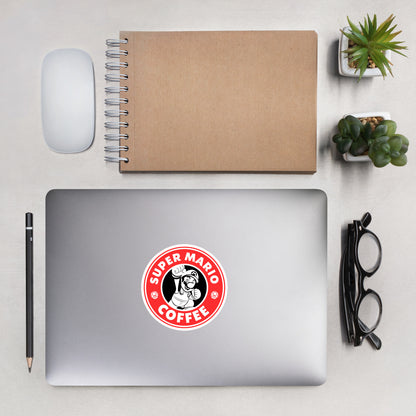 Super Mario - Coffee Spoof - Sticker