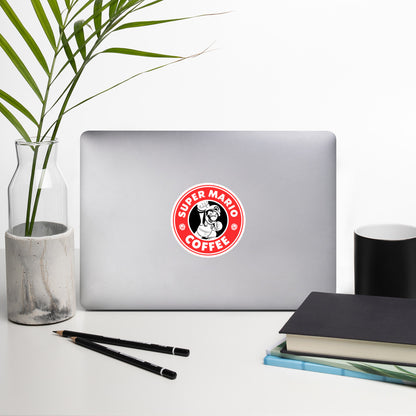 Super Mario - Coffee Spoof - Sticker