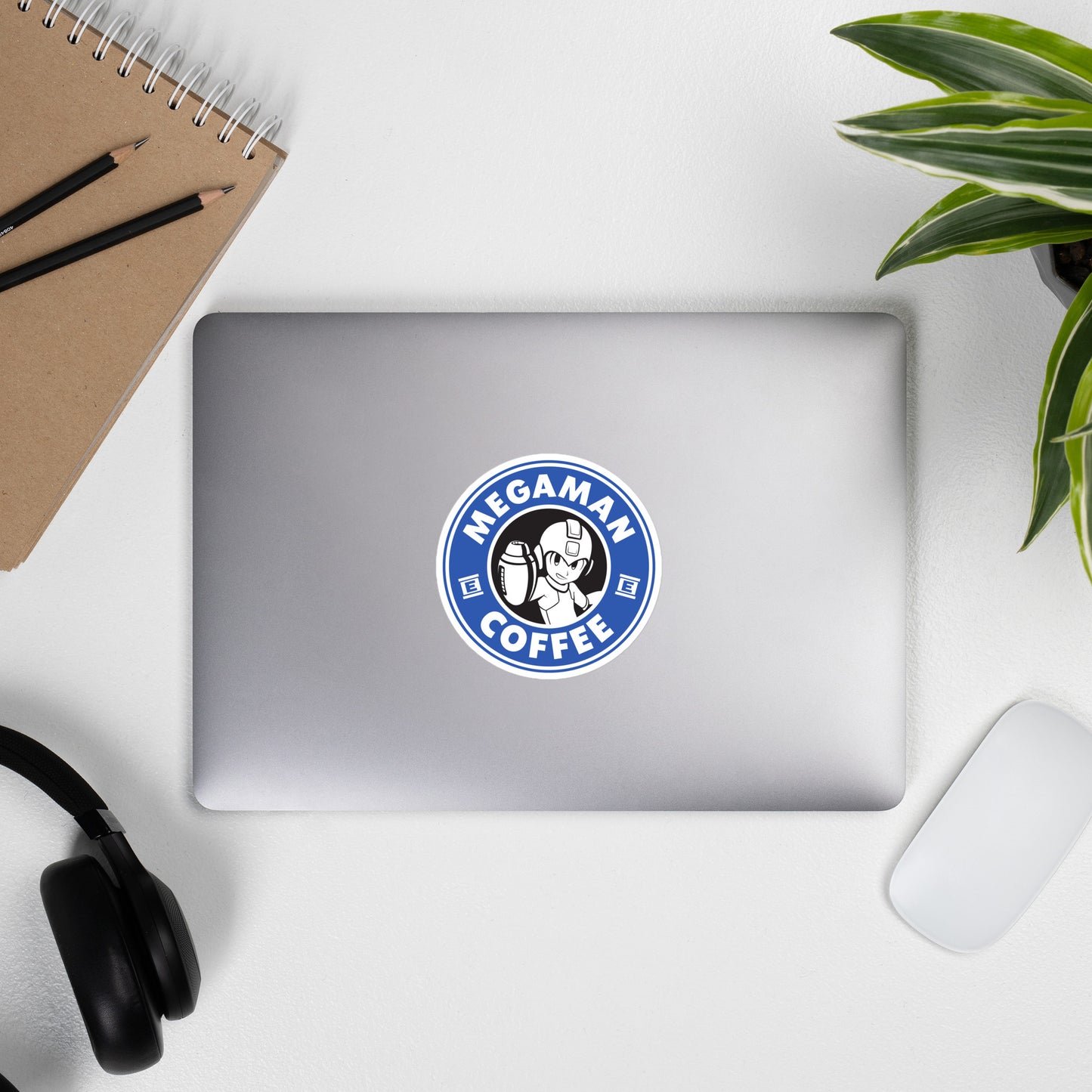 Megaman - Coffee Spoof - Sticker