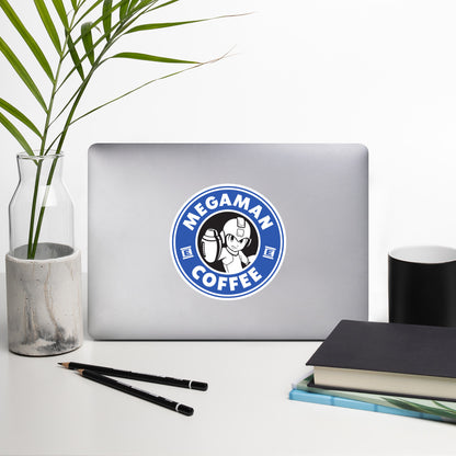 Megaman - Coffee Spoof - Sticker