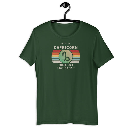 Capricorn Earth Sign Astrology Zodiac Retro Vintage Element