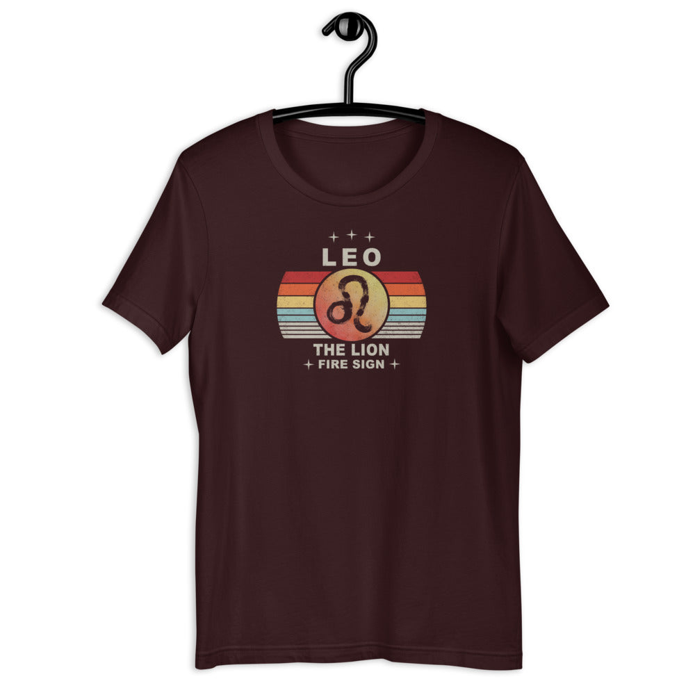 Leo Fire Sign Astrology Zodiac Retro Vintage Element