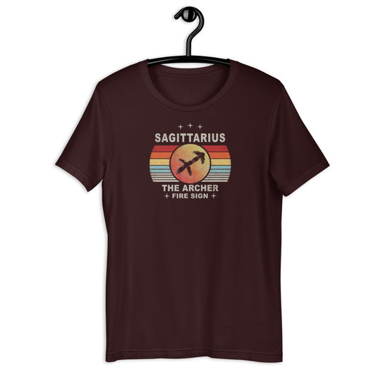 Sagittarius Fire Sign Astrology Zodiac Retro Vintage Element
